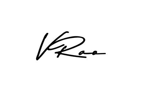 How to make V Rao name signature. Use Asem Kandis PERSONAL USE style for creating short signs online. This is the latest handwritten sign. V Rao signature style 9 images and pictures png
