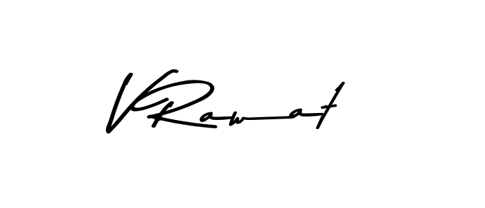 Use a signature maker to create a handwritten signature online. With this signature software, you can design (Asem Kandis PERSONAL USE) your own signature for name V Rawat. V Rawat signature style 9 images and pictures png