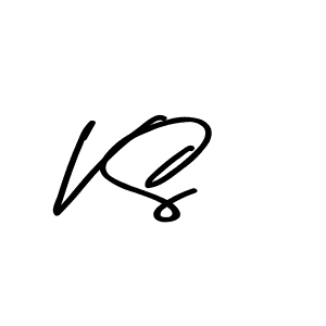 Design your own signature with our free online signature maker. With this signature software, you can create a handwritten (Asem Kandis PERSONAL USE) signature for name V S. V S signature style 9 images and pictures png