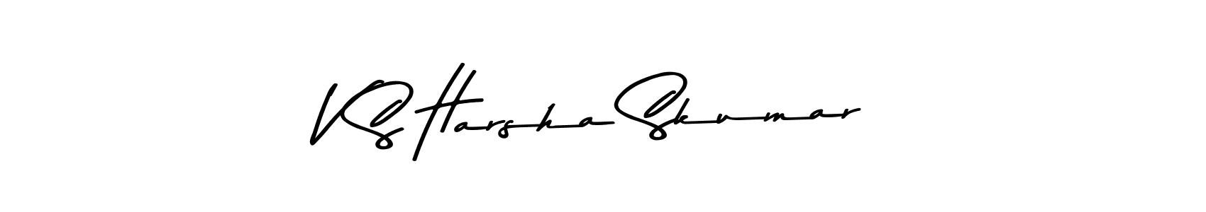 Use a signature maker to create a handwritten signature online. With this signature software, you can design (Asem Kandis PERSONAL USE) your own signature for name V S Harsha Skumar. V S Harsha Skumar signature style 9 images and pictures png