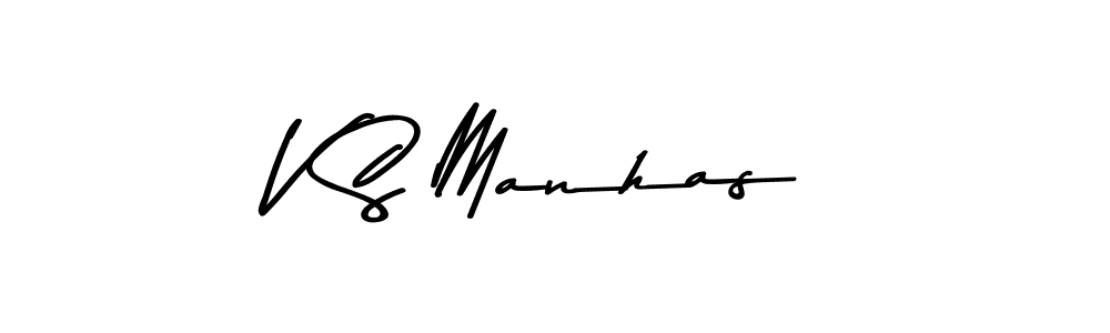 Also You can easily find your signature by using the search form. We will create V S Manhas name handwritten signature images for you free of cost using Asem Kandis PERSONAL USE sign style. V S Manhas signature style 9 images and pictures png