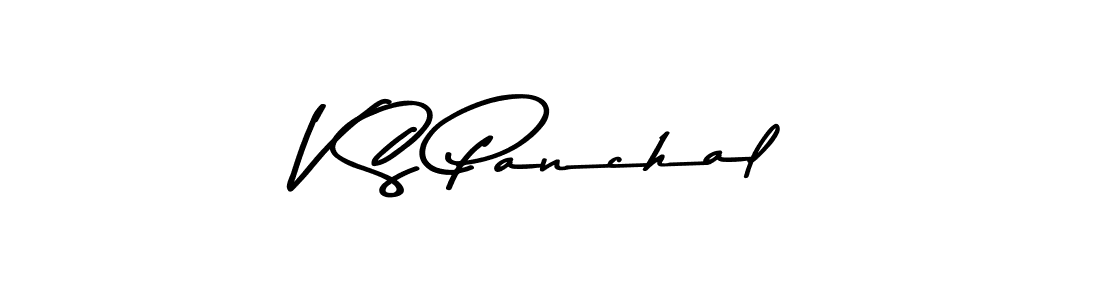 Design your own signature with our free online signature maker. With this signature software, you can create a handwritten (Asem Kandis PERSONAL USE) signature for name V S Panchal. V S Panchal signature style 9 images and pictures png
