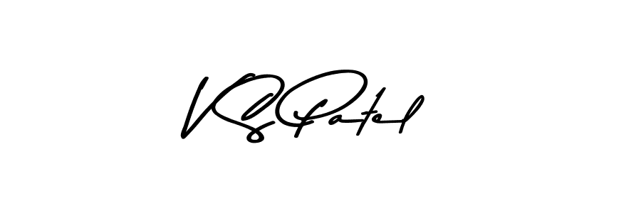 Make a beautiful signature design for name V S Patel. With this signature (Asem Kandis PERSONAL USE) style, you can create a handwritten signature for free. V S Patel signature style 9 images and pictures png