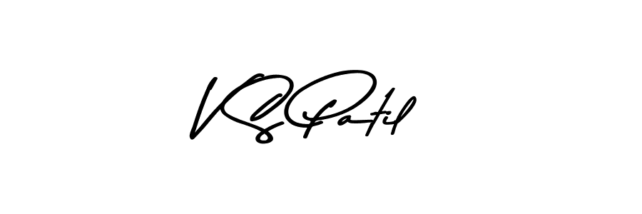 Create a beautiful signature design for name V S Patil. With this signature (Asem Kandis PERSONAL USE) fonts, you can make a handwritten signature for free. V S Patil signature style 9 images and pictures png