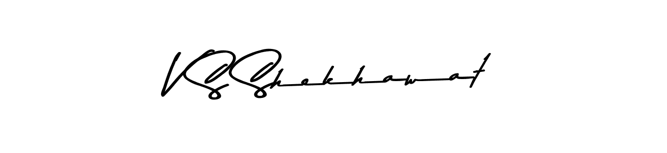 This is the best signature style for the V S Shekhawat name. Also you like these signature font (Asem Kandis PERSONAL USE). Mix name signature. V S Shekhawat signature style 9 images and pictures png
