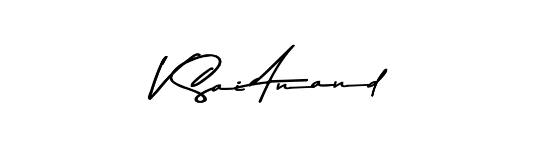 Asem Kandis PERSONAL USE is a professional signature style that is perfect for those who want to add a touch of class to their signature. It is also a great choice for those who want to make their signature more unique. Get V Sai Anand name to fancy signature for free. V Sai Anand signature style 9 images and pictures png