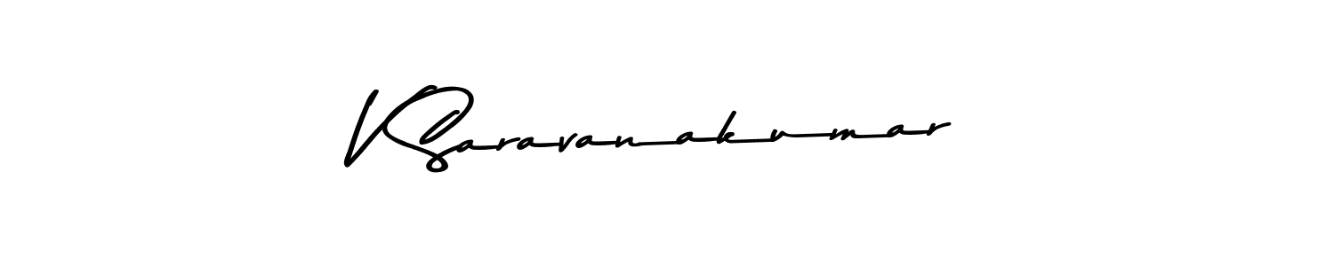 How to make V Saravanakumar signature? Asem Kandis PERSONAL USE is a professional autograph style. Create handwritten signature for V Saravanakumar name. V Saravanakumar signature style 9 images and pictures png