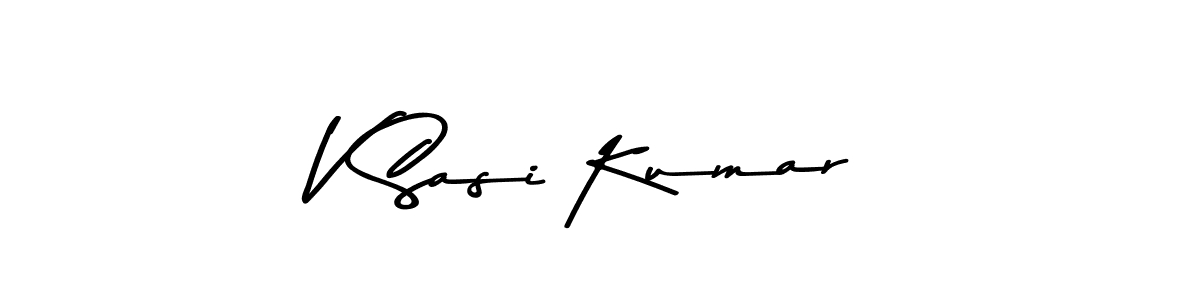 Design your own signature with our free online signature maker. With this signature software, you can create a handwritten (Asem Kandis PERSONAL USE) signature for name V Sasi Kumar. V Sasi Kumar signature style 9 images and pictures png