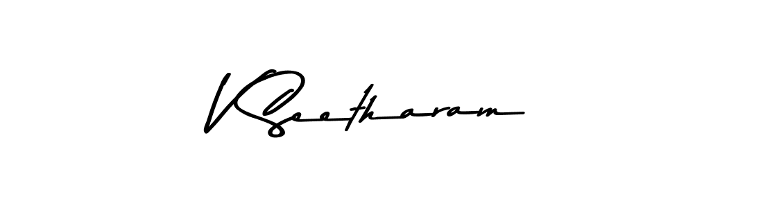 Make a beautiful signature design for name V Seetharam. With this signature (Asem Kandis PERSONAL USE) style, you can create a handwritten signature for free. V Seetharam signature style 9 images and pictures png