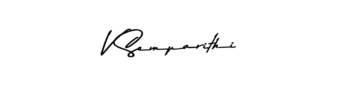 Also You can easily find your signature by using the search form. We will create V Semparithi name handwritten signature images for you free of cost using Asem Kandis PERSONAL USE sign style. V Semparithi signature style 9 images and pictures png