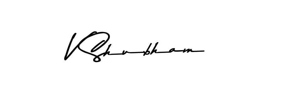 Similarly Asem Kandis PERSONAL USE is the best handwritten signature design. Signature creator online .You can use it as an online autograph creator for name V Shubham. V Shubham signature style 9 images and pictures png
