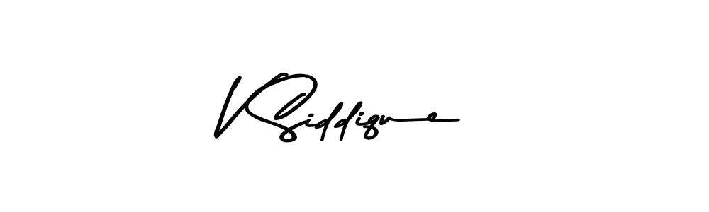 The best way (Asem Kandis PERSONAL USE) to make a short signature is to pick only two or three words in your name. The name V Siddique include a total of six letters. For converting this name. V Siddique signature style 9 images and pictures png