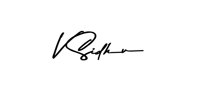 Use a signature maker to create a handwritten signature online. With this signature software, you can design (Asem Kandis PERSONAL USE) your own signature for name V Sidhu. V Sidhu signature style 9 images and pictures png