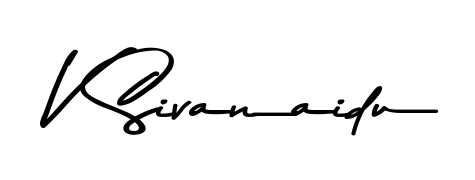 Enhance your business communications with V Sivanaidu signature in Asem Kandis PERSONAL USE lettering. Clean, modern, and universally compatible. V Sivanaidu signature style 9 images and pictures png