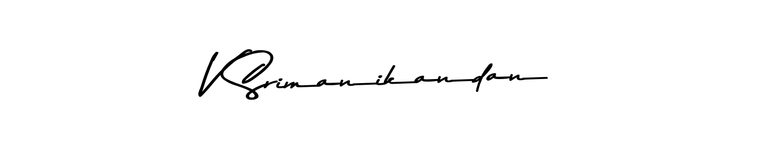 You should practise on your own different ways (Asem Kandis PERSONAL USE) to write your name (V Srimanikandan) in signature. don't let someone else do it for you. V Srimanikandan signature style 9 images and pictures png