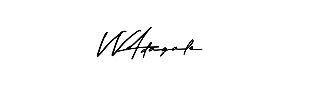 How to Draw V V Adagale signature style? Asem Kandis PERSONAL USE is a latest design signature styles for name V V Adagale. V V Adagale signature style 9 images and pictures png