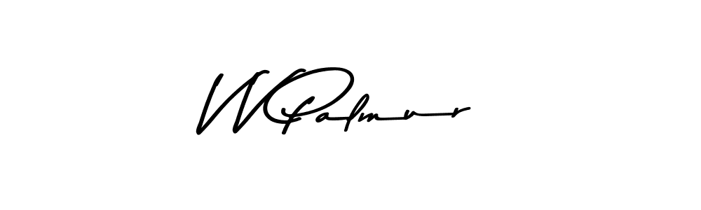 Design your own signature with our free online signature maker. With this signature software, you can create a handwritten (Asem Kandis PERSONAL USE) signature for name V V Palmur. V V Palmur signature style 9 images and pictures png