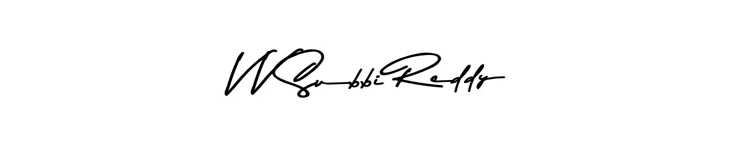 Create a beautiful signature design for name V V Subbi Reddy. With this signature (Asem Kandis PERSONAL USE) fonts, you can make a handwritten signature for free. V V Subbi Reddy signature style 9 images and pictures png