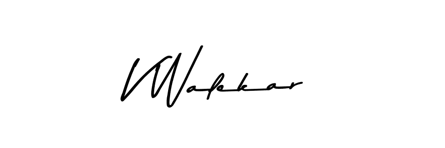 if you are searching for the best signature style for your name V Walekar. so please give up your signature search. here we have designed multiple signature styles  using Asem Kandis PERSONAL USE. V Walekar signature style 9 images and pictures png