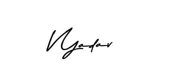 How to Draw V Yadav signature style? Asem Kandis PERSONAL USE is a latest design signature styles for name V Yadav. V Yadav signature style 9 images and pictures png