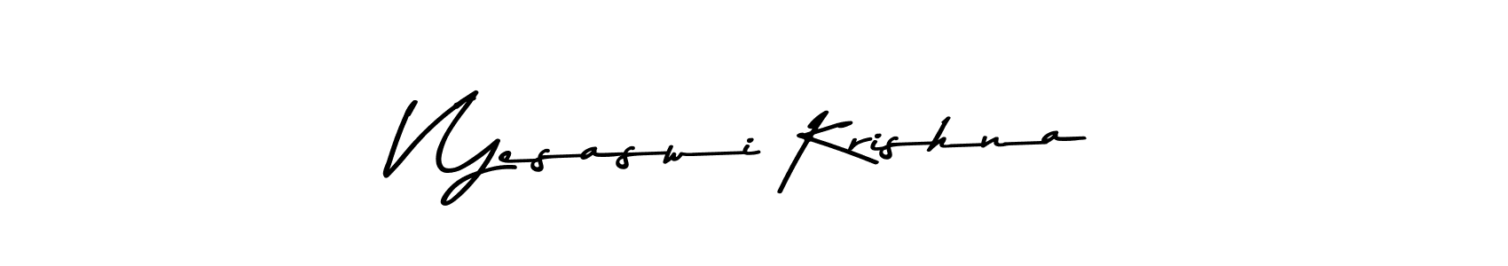 Make a beautiful signature design for name V Yesaswi Krishna. Use this online signature maker to create a handwritten signature for free. V Yesaswi Krishna signature style 9 images and pictures png