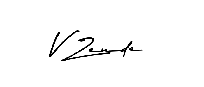 Similarly Asem Kandis PERSONAL USE is the best handwritten signature design. Signature creator online .You can use it as an online autograph creator for name V Zende. V Zende signature style 9 images and pictures png
