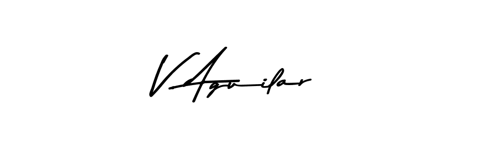 Also we have V. Aguilar name is the best signature style. Create professional handwritten signature collection using Asem Kandis PERSONAL USE autograph style. V. Aguilar signature style 9 images and pictures png