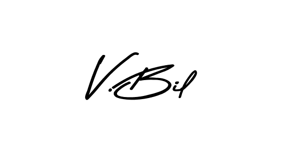 Also You can easily find your signature by using the search form. We will create V. Bil name handwritten signature images for you free of cost using Asem Kandis PERSONAL USE sign style. V. Bil signature style 9 images and pictures png