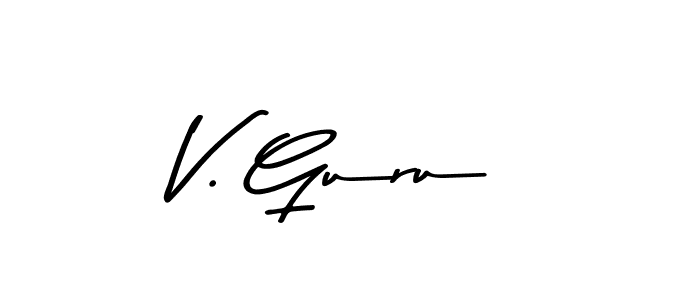 Asem Kandis PERSONAL USE is a professional signature style that is perfect for those who want to add a touch of class to their signature. It is also a great choice for those who want to make their signature more unique. Get V. Guru name to fancy signature for free. V. Guru signature style 9 images and pictures png