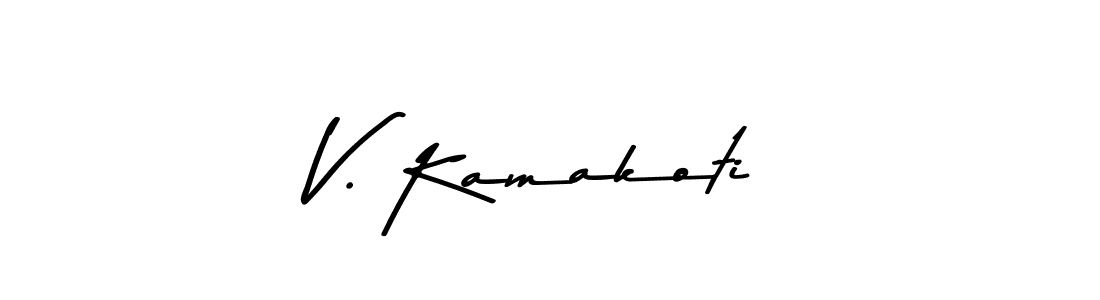 Asem Kandis PERSONAL USE is a professional signature style that is perfect for those who want to add a touch of class to their signature. It is also a great choice for those who want to make their signature more unique. Get V. Kamakoti name to fancy signature for free. V. Kamakoti signature style 9 images and pictures png