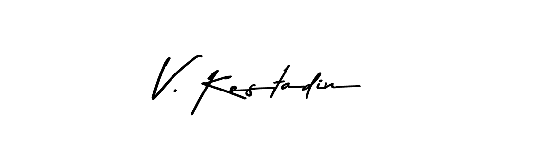 This is the best signature style for the V. Kostadin name. Also you like these signature font (Asem Kandis PERSONAL USE). Mix name signature. V. Kostadin signature style 9 images and pictures png