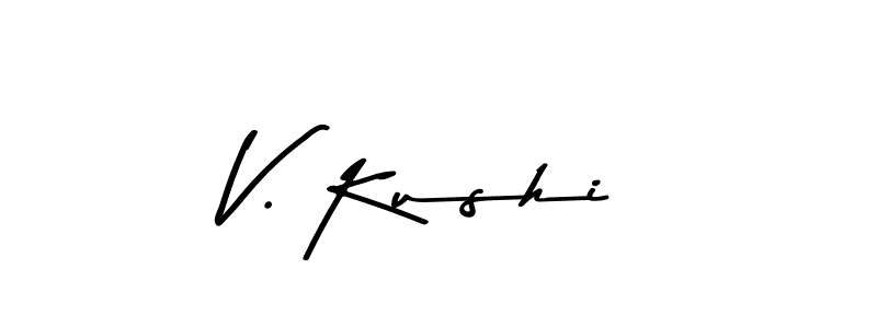 Similarly Asem Kandis PERSONAL USE is the best handwritten signature design. Signature creator online .You can use it as an online autograph creator for name V. Kushi. V. Kushi signature style 9 images and pictures png