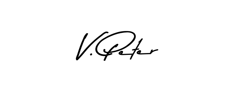 V. Peter stylish signature style. Best Handwritten Sign (Asem Kandis PERSONAL USE) for my name. Handwritten Signature Collection Ideas for my name V. Peter. V. Peter signature style 9 images and pictures png