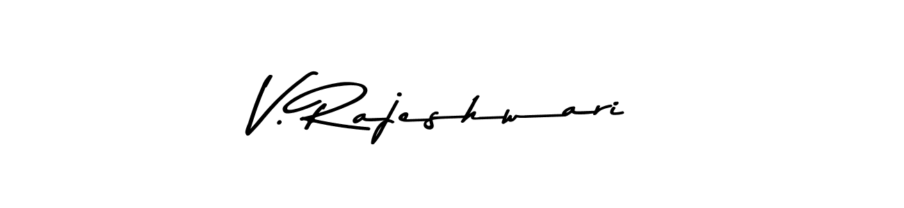 Here are the top 10 professional signature styles for the name V. Rajeshwari. These are the best autograph styles you can use for your name. V. Rajeshwari signature style 9 images and pictures png