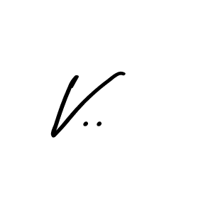 Also we have V.. name is the best signature style. Create professional handwritten signature collection using Asem Kandis PERSONAL USE autograph style. V.. signature style 9 images and pictures png