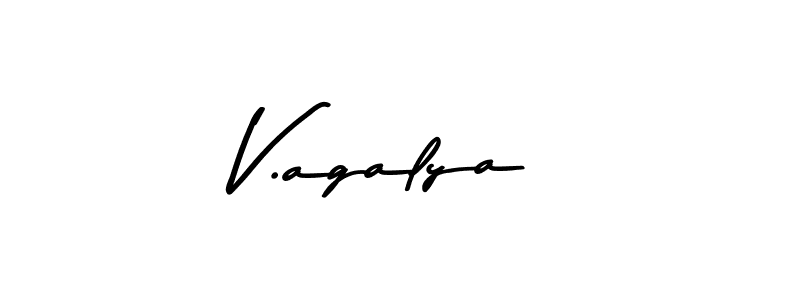 Make a beautiful signature design for name V.agalya. Use this online signature maker to create a handwritten signature for free. V.agalya signature style 9 images and pictures png