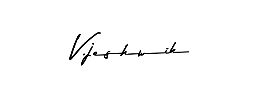 Similarly Asem Kandis PERSONAL USE is the best handwritten signature design. Signature creator online .You can use it as an online autograph creator for name V.jeshwik. V.jeshwik signature style 9 images and pictures png