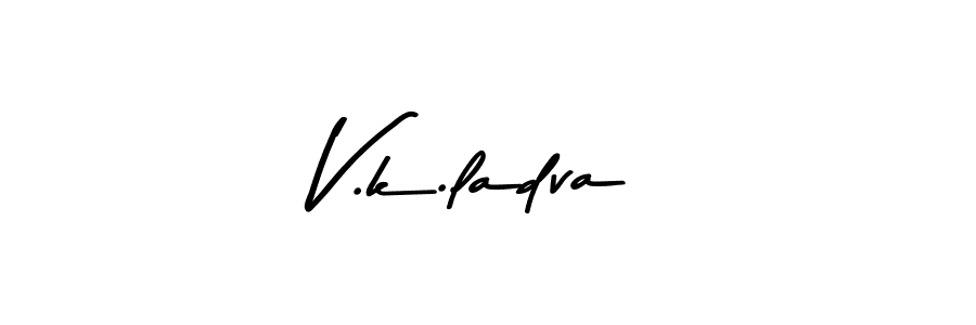 Also You can easily find your signature by using the search form. We will create V.k.ladva name handwritten signature images for you free of cost using Asem Kandis PERSONAL USE sign style. V.k.ladva signature style 9 images and pictures png
