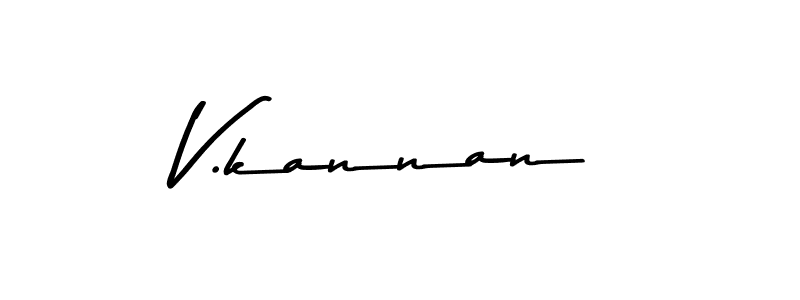 Asem Kandis PERSONAL USE is a professional signature style that is perfect for those who want to add a touch of class to their signature. It is also a great choice for those who want to make their signature more unique. Get V.kannan name to fancy signature for free. V.kannan signature style 9 images and pictures png