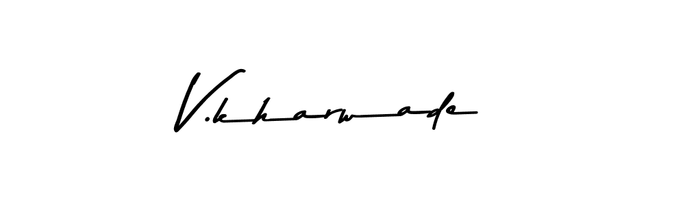 Similarly Asem Kandis PERSONAL USE is the best handwritten signature design. Signature creator online .You can use it as an online autograph creator for name V.kharwade. V.kharwade signature style 9 images and pictures png