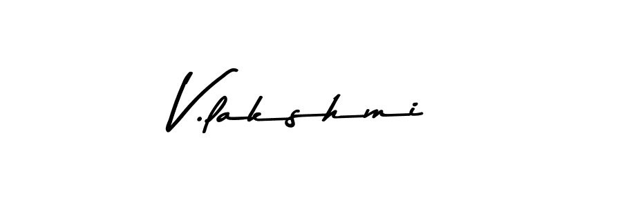 Use a signature maker to create a handwritten signature online. With this signature software, you can design (Asem Kandis PERSONAL USE) your own signature for name V.lakshmi. V.lakshmi signature style 9 images and pictures png