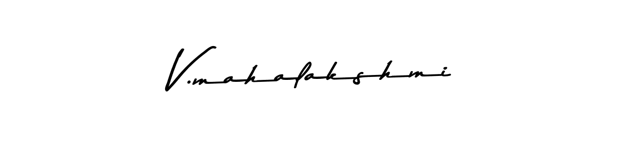 Also we have V.mahalakshmi name is the best signature style. Create professional handwritten signature collection using Asem Kandis PERSONAL USE autograph style. V.mahalakshmi signature style 9 images and pictures png