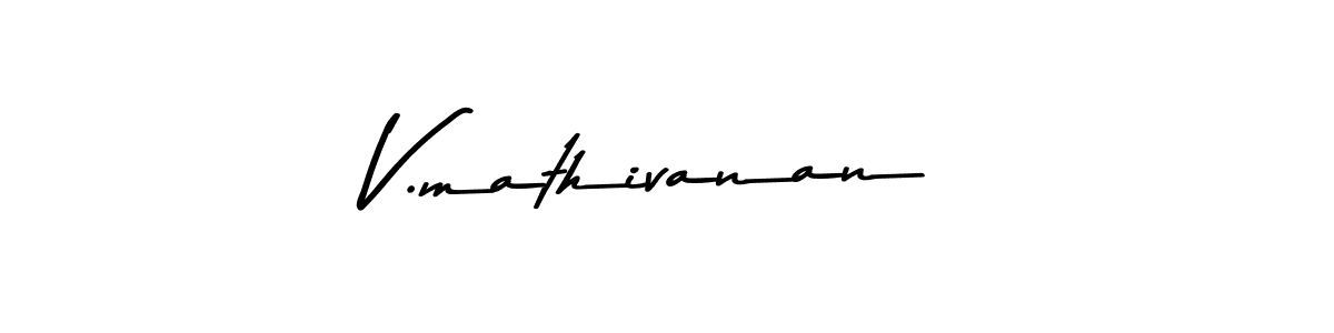 Make a beautiful signature design for name V.mathivanan. With this signature (Asem Kandis PERSONAL USE) style, you can create a handwritten signature for free. V.mathivanan signature style 9 images and pictures png