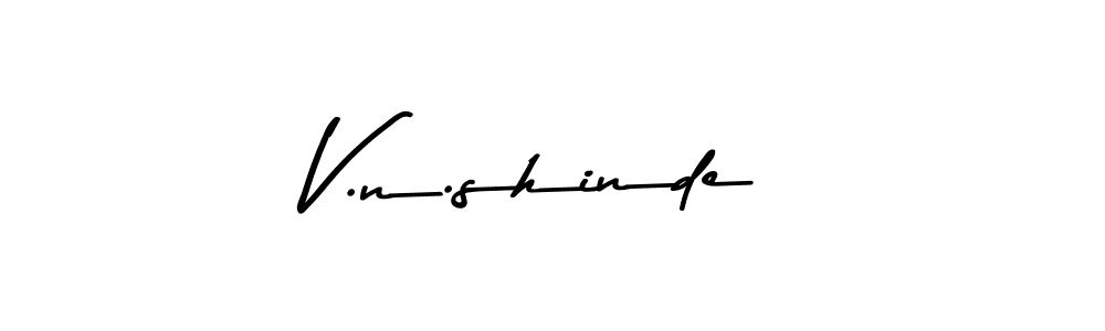 Use a signature maker to create a handwritten signature online. With this signature software, you can design (Asem Kandis PERSONAL USE) your own signature for name V.n.shinde. V.n.shinde signature style 9 images and pictures png