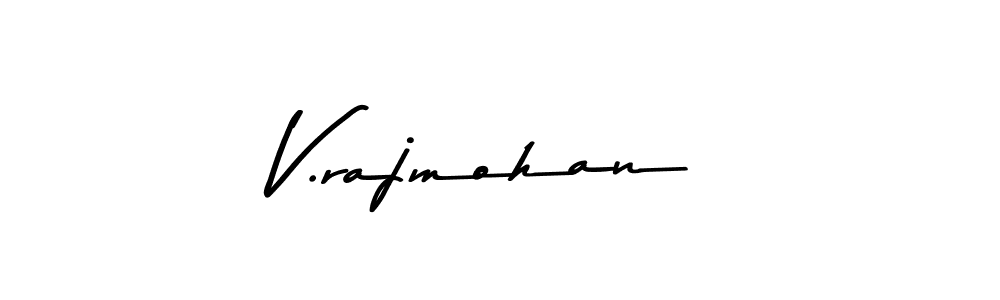 Make a beautiful signature design for name V.rajmohan. With this signature (Asem Kandis PERSONAL USE) style, you can create a handwritten signature for free. V.rajmohan signature style 9 images and pictures png