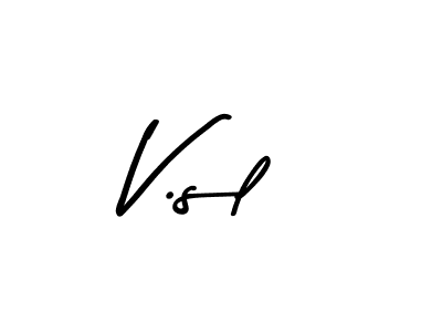 Similarly Asem Kandis PERSONAL USE is the best handwritten signature design. Signature creator online .You can use it as an online autograph creator for name V.sl. V.sl signature style 9 images and pictures png