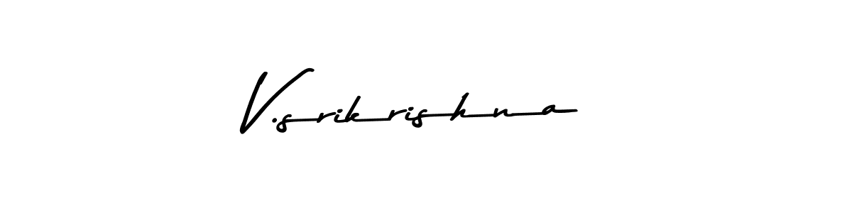 V.srikrishna stylish signature style. Best Handwritten Sign (Asem Kandis PERSONAL USE) for my name. Handwritten Signature Collection Ideas for my name V.srikrishna. V.srikrishna signature style 9 images and pictures png