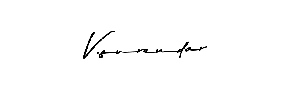 How to Draw V.surendar signature style? Asem Kandis PERSONAL USE is a latest design signature styles for name V.surendar. V.surendar signature style 9 images and pictures png