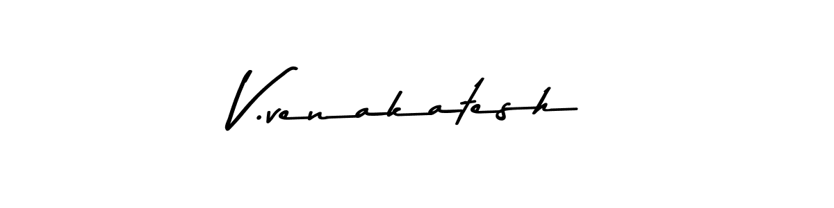 How to make V.venakatesh signature? Asem Kandis PERSONAL USE is a professional autograph style. Create handwritten signature for V.venakatesh name. V.venakatesh signature style 9 images and pictures png