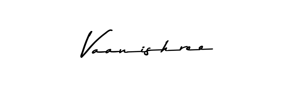 Make a beautiful signature design for name Vaanishree. With this signature (Asem Kandis PERSONAL USE) style, you can create a handwritten signature for free. Vaanishree signature style 9 images and pictures png